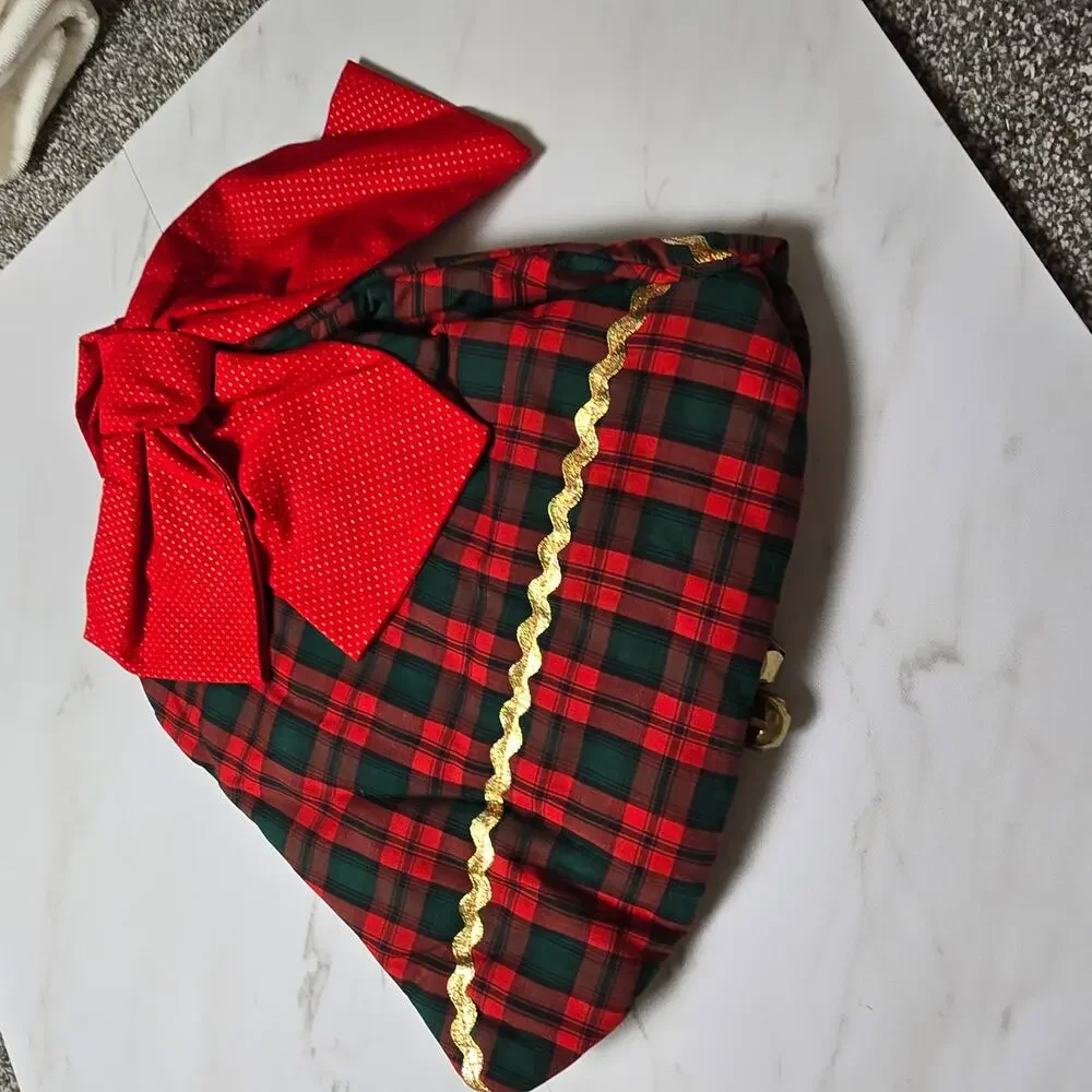 Vintage Jingle Bell Fabric Wall Decoration Handmade with Bells Cottagecore